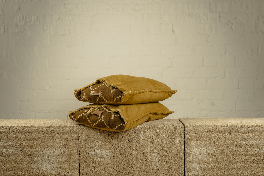 Kussen - Mud cloth - Ochre & Browns detail